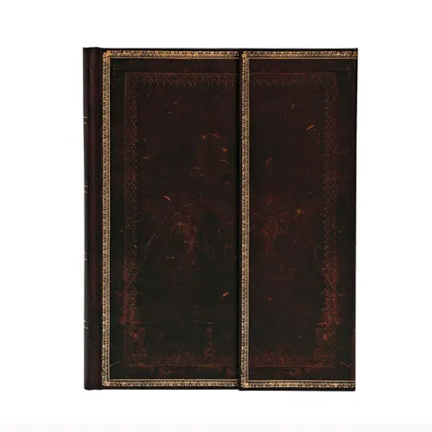 Carnet Paperblanks Black Moroccan, Ultra, linii late, copertă tare, 72 file