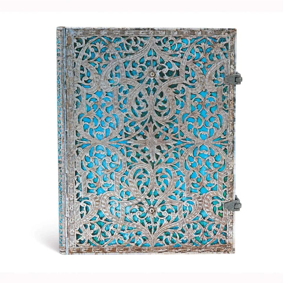 Paperblanks Caiet Maya Blue, Ultra, liniat, copertă tare, 120 file
