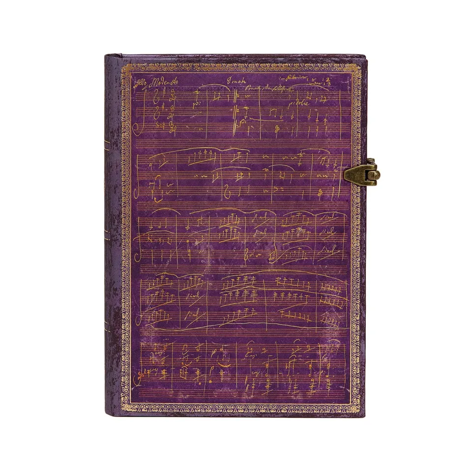 Paperblanks Caiet Beethoven's 250th Birthday, Midi, dictando, copertă tare, 120 file