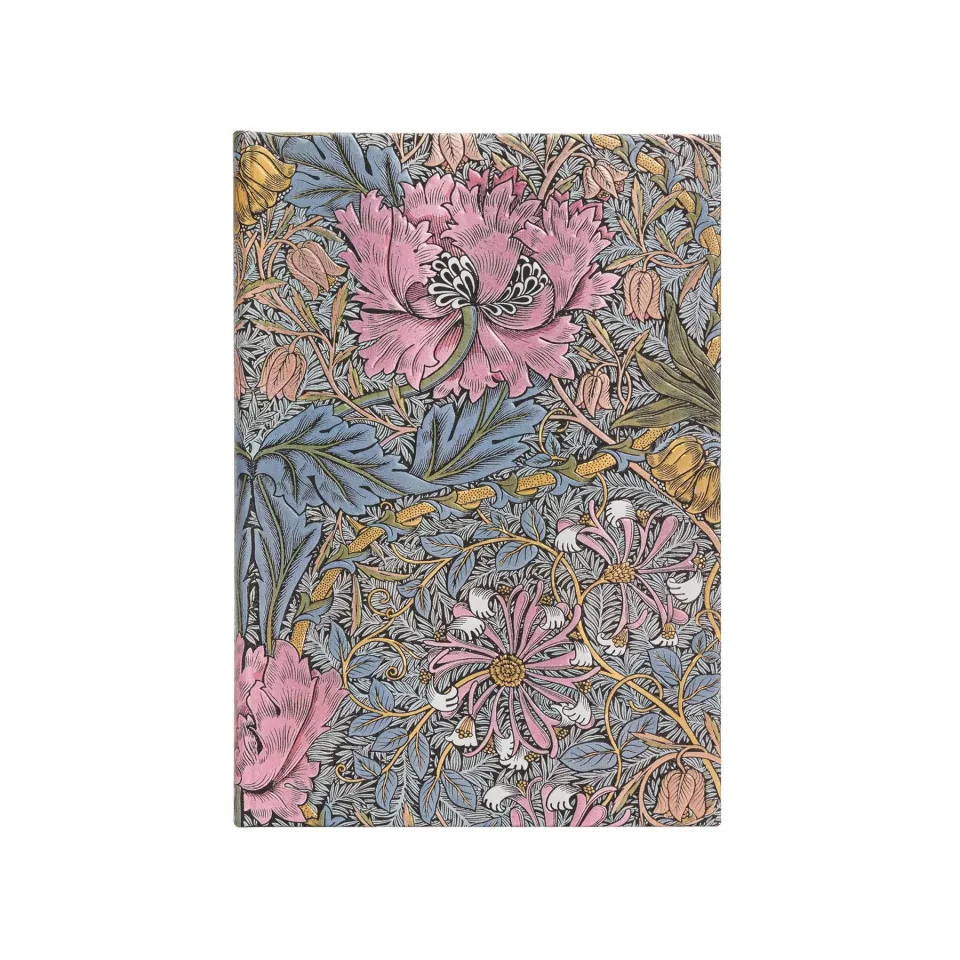 Paperblanks Caiet William Morris, Midi, copertă tare, 72 file