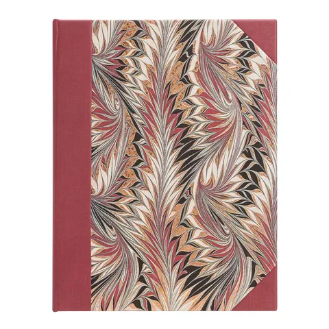 Paperblanks Caiet Rubedo, Ultra, cu linii late, copertă tare, 72 file