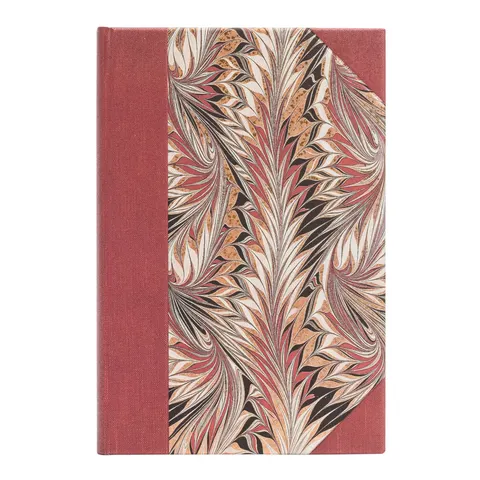 Paperblanks Caiet Rubedo, Mini, cu linii late, copertă tare, 88 file