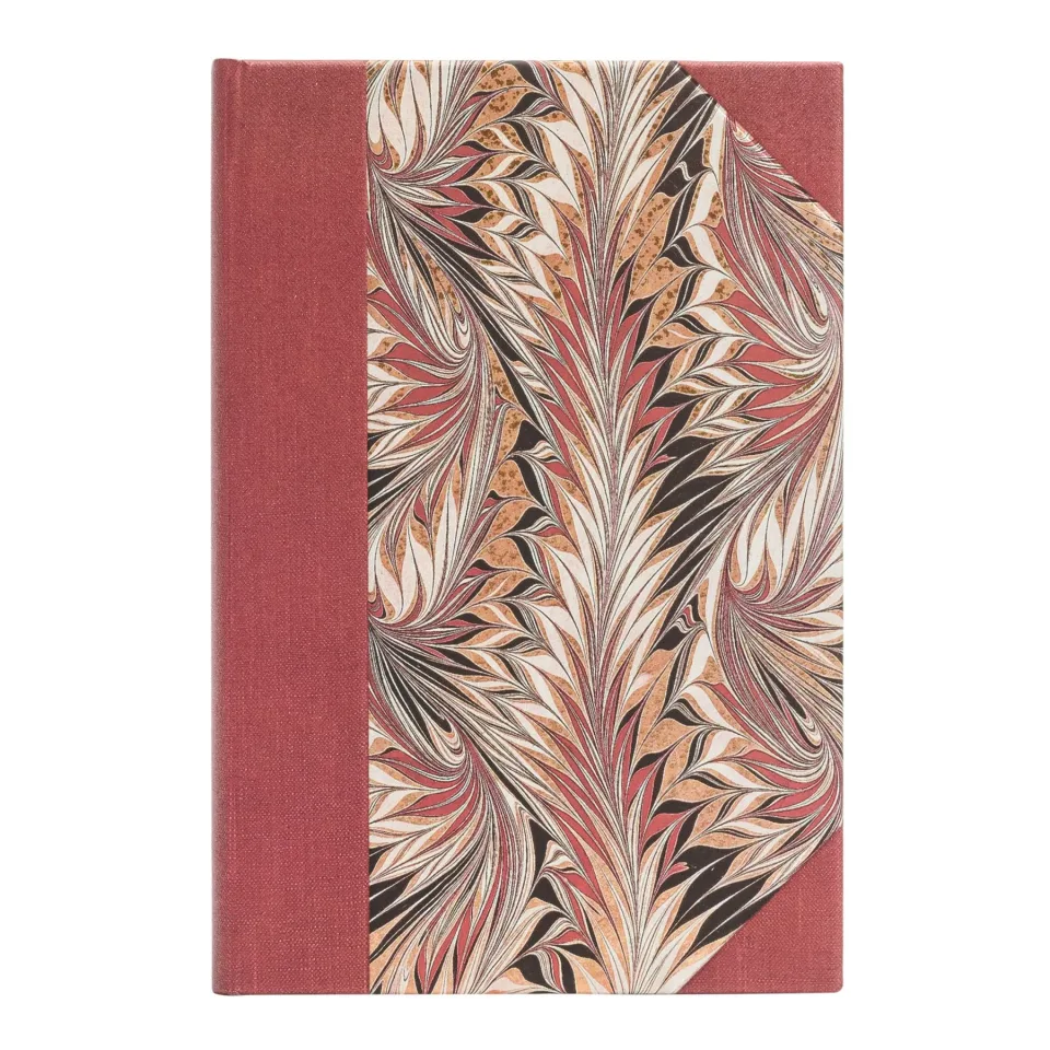 Paperblanks Caiet Rubedo, Mini, cu linii late, copertă tare, 88 file