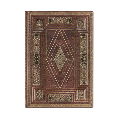 Paperblanks Caiet Shakespeare’s Library, Midi, linii late, copertă moale, 88 coli