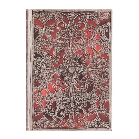 Paperblanks Caiet Garnet, Midi, copertă moale, 88 file
