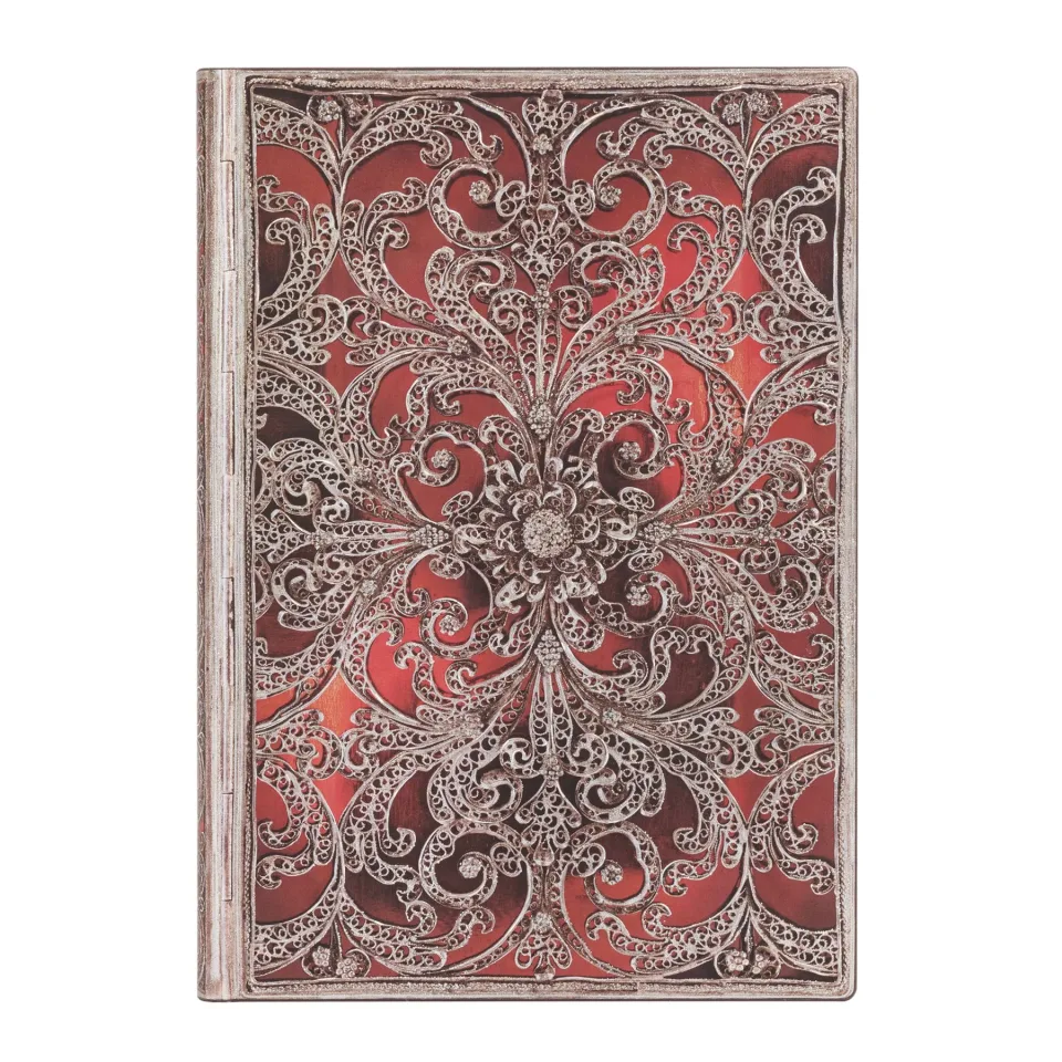 Paperblanks Caiet Garnet, Midi, copertă moale, 88 file