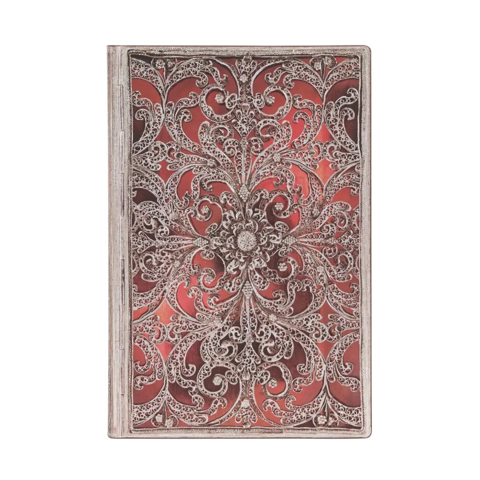 Paperblanks Carnet Garnet, Mini, cu linii late, copertă moale, 104 foi