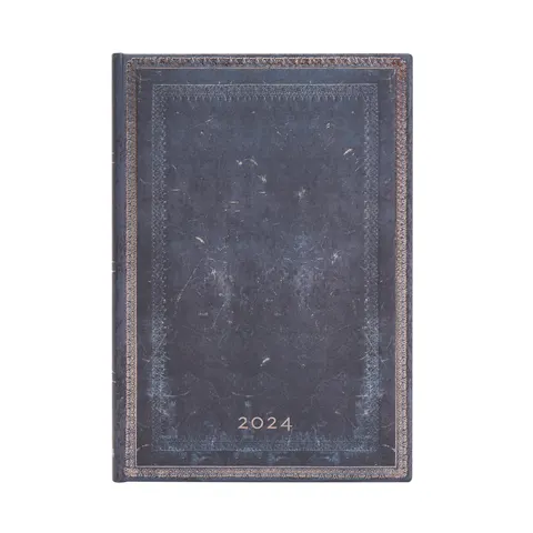 Paperblanks Planner Inkblot, Midi, orizontal, copertă tare, 80 coli, pentru 2024