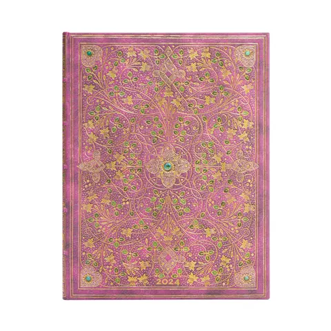 Paperblanks Planner Diamond Jubilee, Ultra, orizontal, copertă tare, 80 file, pentru 2024