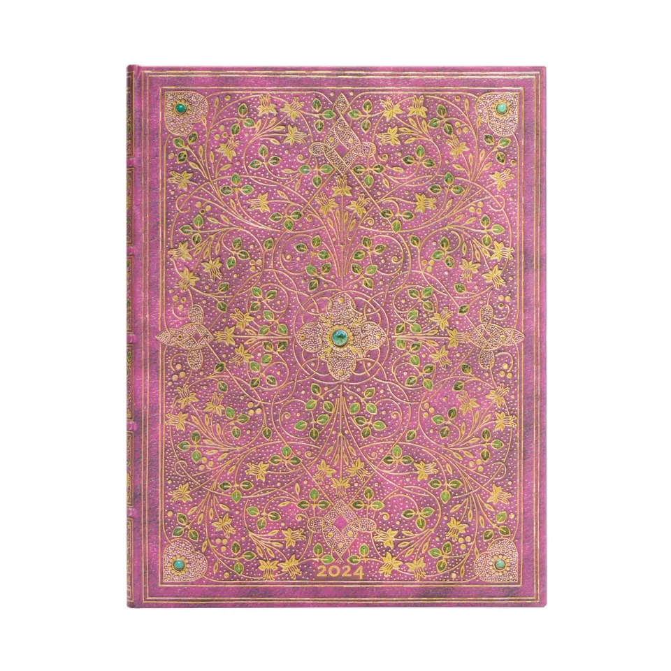 Paperblanks Planner Diamond Jubilee, Ultra, orizontal, copertă tare, 80 file, pentru 2024