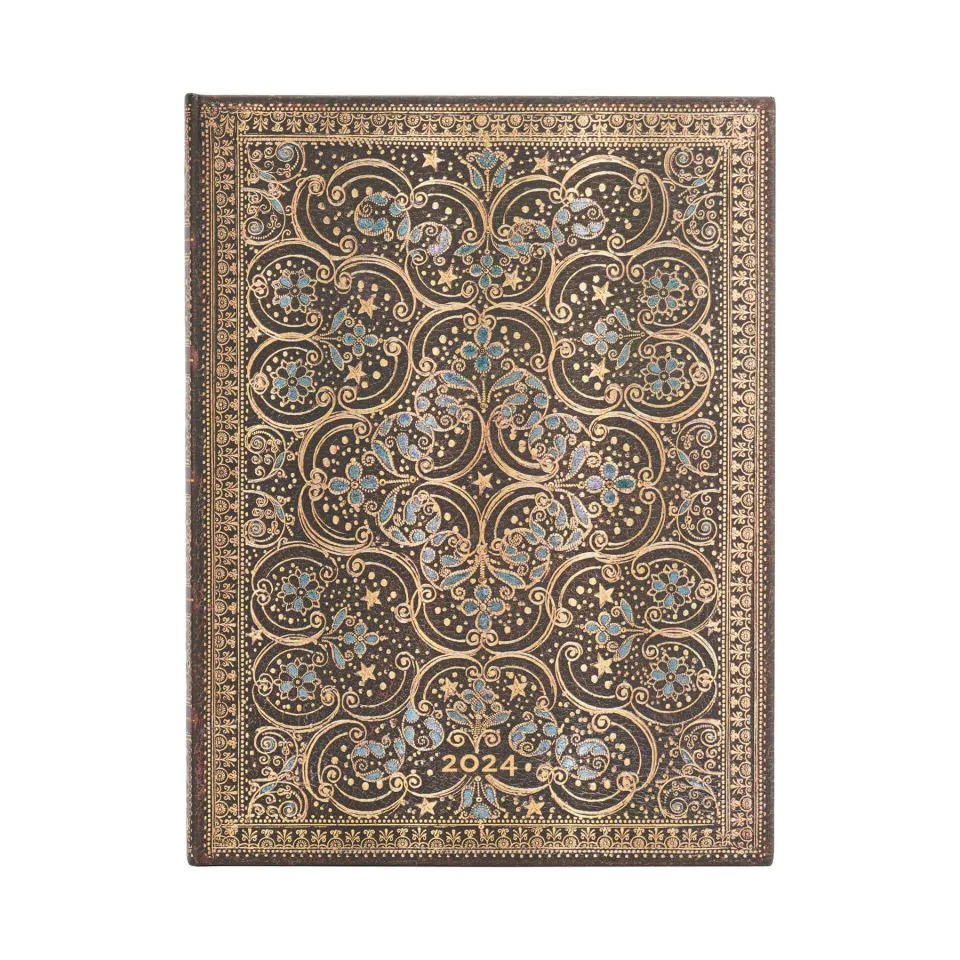 Paperblanks Planner Restoration, Ultra, orizontal, copertă tare, 80 foi, pentru 2024