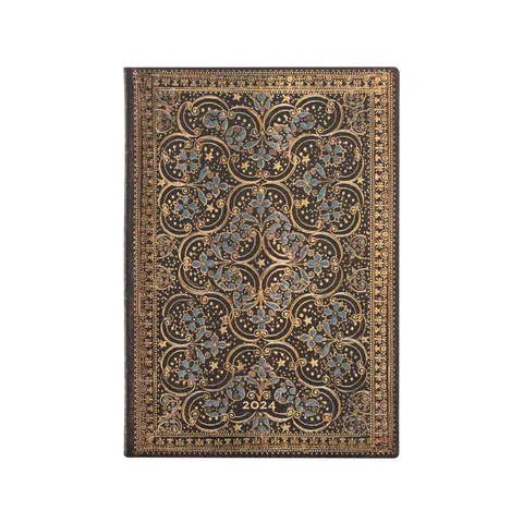 Paperblanks Planner Restoration, Midi, orizontal, copertă moale, 88 file, pentru 2024