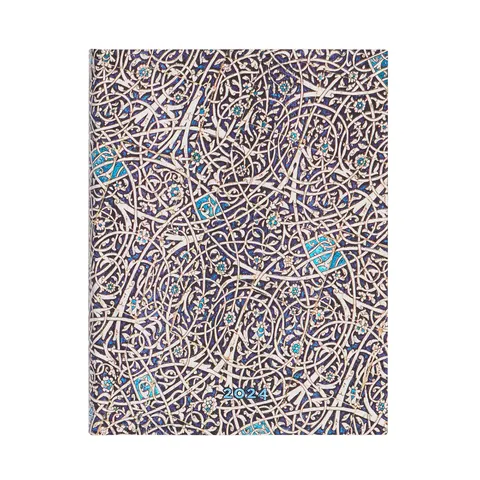 Paperblanks Planner Granada Turquoise, Ultra, Verso, copertă tare, 80 coli, pentru 2024
