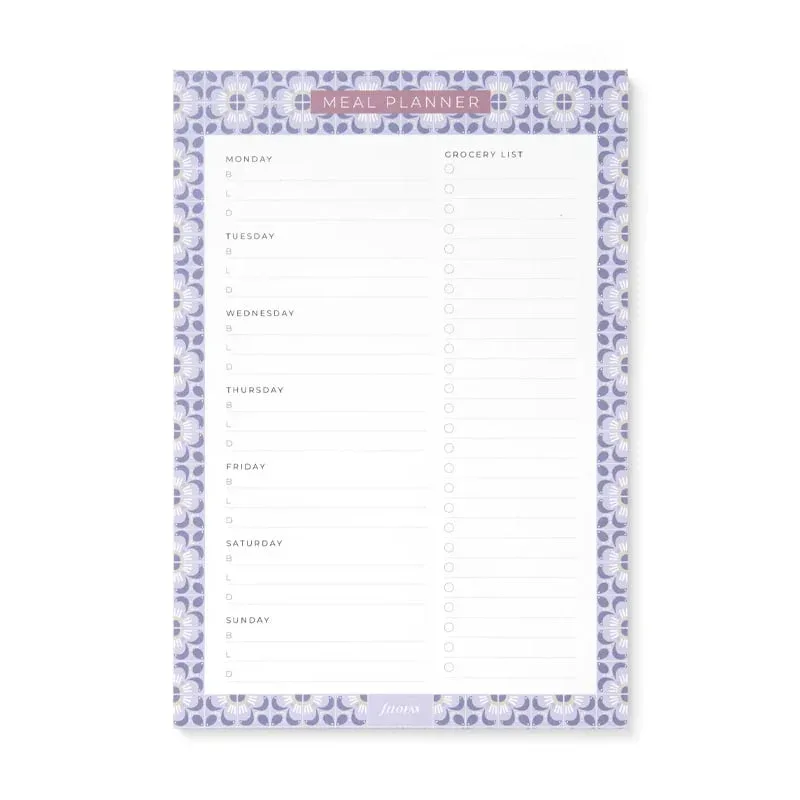 Filofax Planner Pad Mediterranean, planificator mese, cu magnet