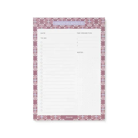 Filofax Planner Pad Mediterranean, zilnic, cu magnet