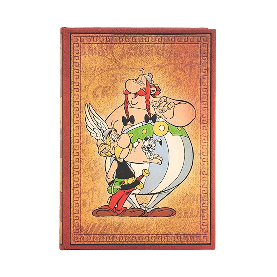 Paperblanks Caiet Asterix Obelix, Midi, dictando lat, copertă tare, 72 file