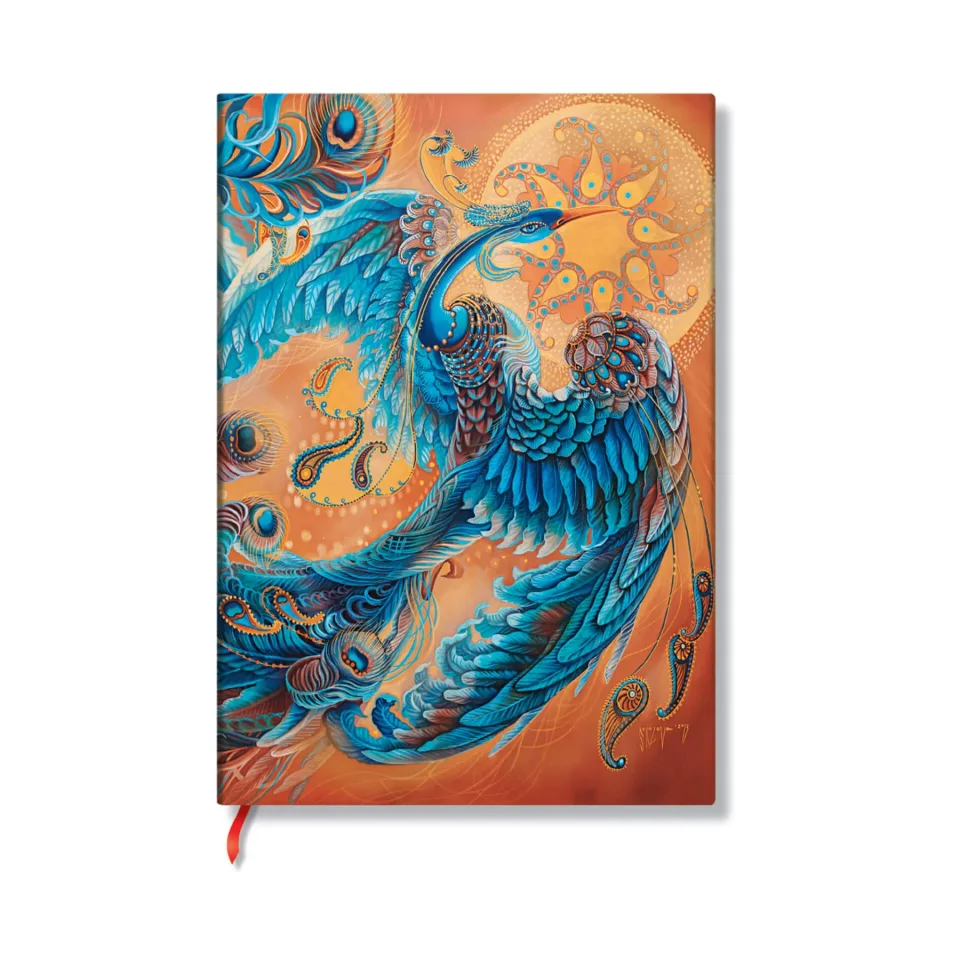 Paperblanks Caiet Skybird, Midi, cu linii mari, copertă tare, 72 file