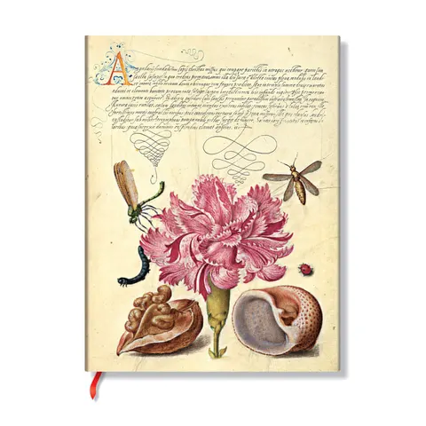 Paperblanks Carnation Roz, Ultra, linii late, copertă moale, 88 file