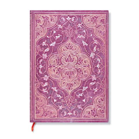 Carnetel Paperblanks Rose Chronicles, Midi, caiet cu linii largi, copertă moale, 88 file