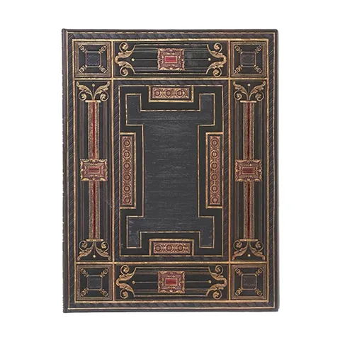 Paperblanks Caiet Onyx, Ultra, cu linii late, copertă tare, 72 file