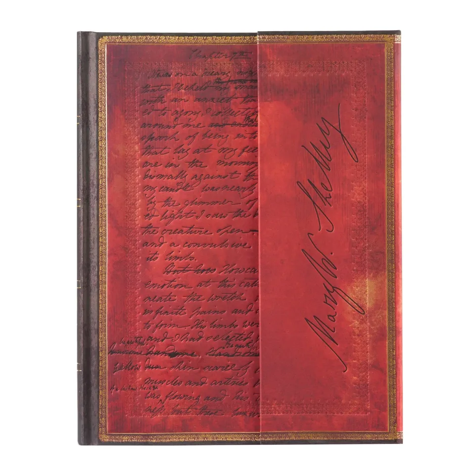 Paperblanks Caiet Shelley Frankenstein, Ultra, linii late, copertă tare, 72 coli