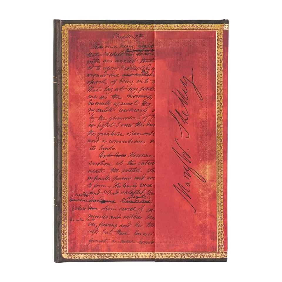 Caiet Paperblanks Shelley Frankenstein, Midi, liniatură lată, copertă tare, 72 file