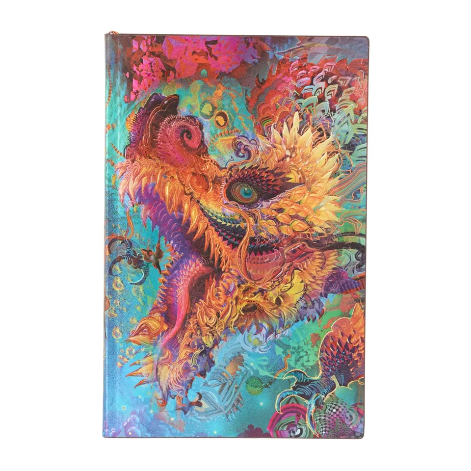 Paperblanks Planner Humming Dragon, Maxi, cu puncte, copertă moale, 96 file