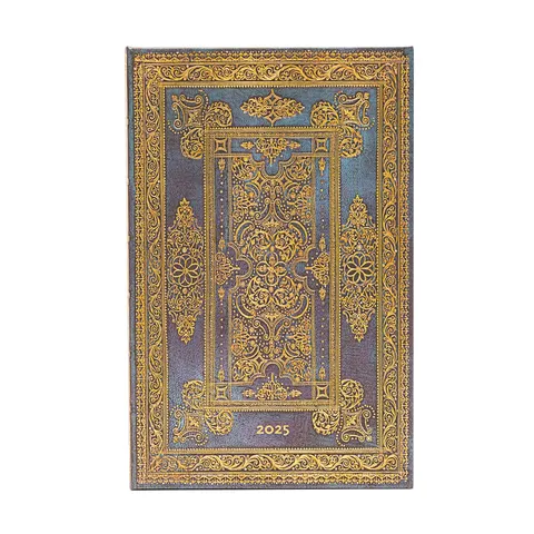 Paperblanks Planner Blue Luxe, Maxi, vertical, copertă tare, 80 foi, pentru 2025
