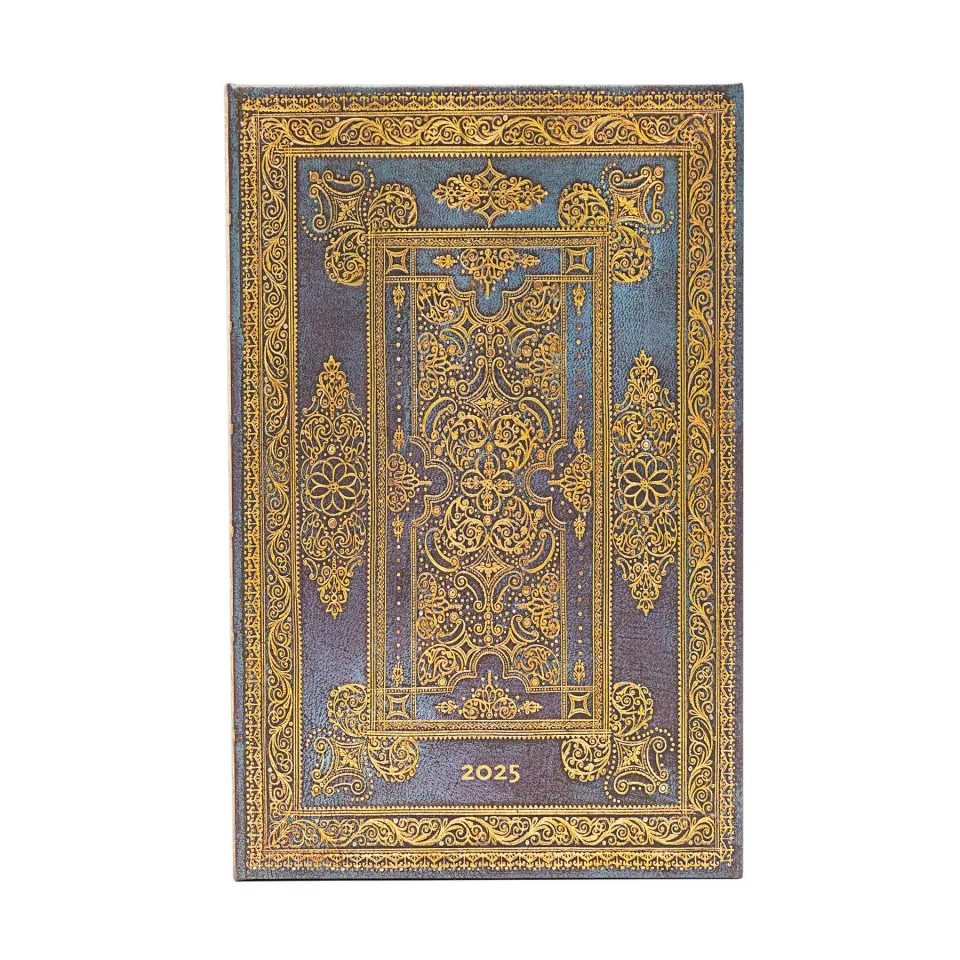 Paperblanks Planner Blue Luxe, Maxi, vertical, copertă tare, 80 foi, pentru 2025