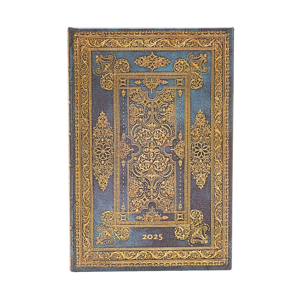 Paperblanks Planner Blue Luxe, Mini, Verso, copertă dură, 80 foi, pentru 2025