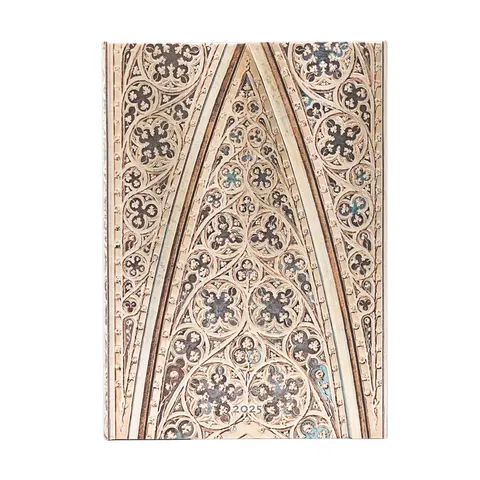 Paperblanks Planner Duomo di Milano, Midi, vertical, copertă tare, 80 file, pentru 2025