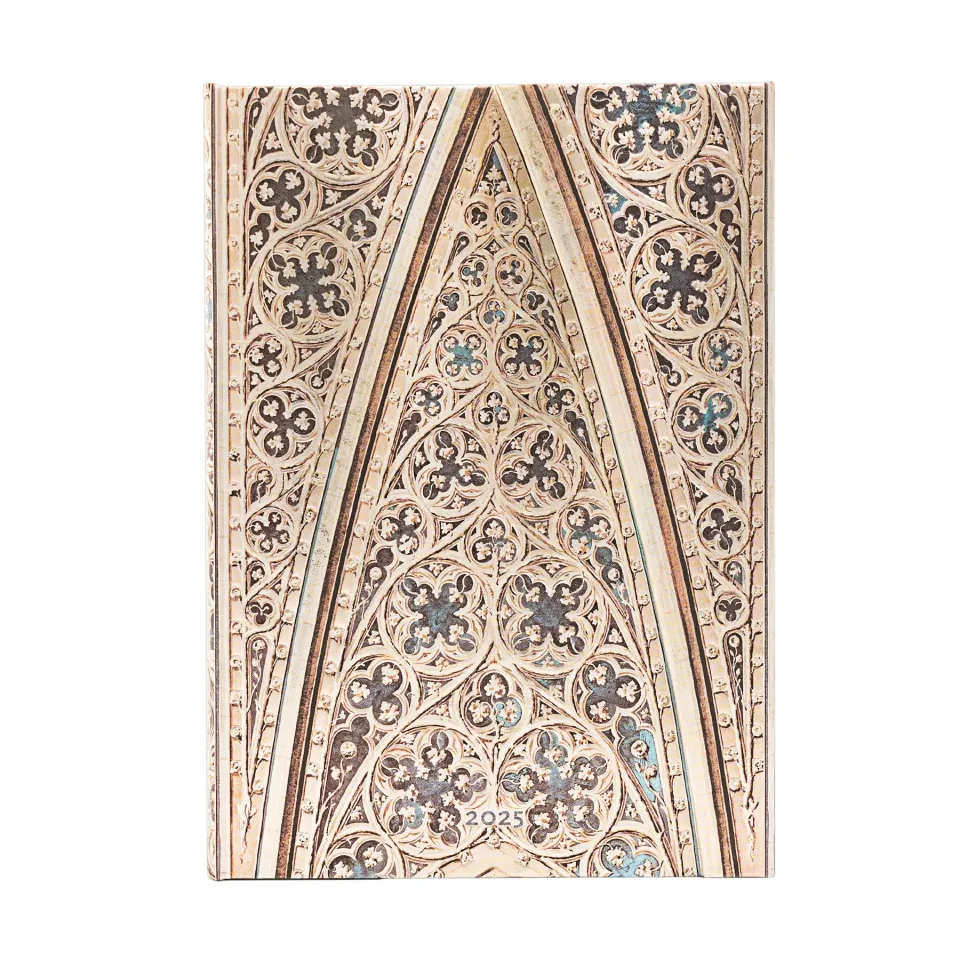 Paperblanks Planner Duomo di Milano, Midi, orizontal, copertă tare, 80 foi, pentru 2025
