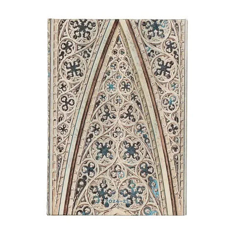 Paperblanks Planner Duomo di Milano, Midi, orizontal, copertă tare, 104 foi, 2024–2025