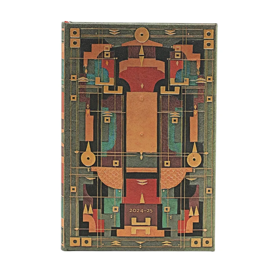 Paperblanks Planner Lion’s Den, Mini, orizontal, copertă tare, 104 file, pentru 2024–2025