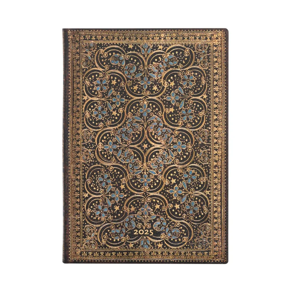 Paperblanks Planner Restoration, Midi, orizontal, copertă moale, 88 file, pentru 2025