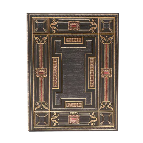 Paperblanks Planner Onyx, Ultra, o zi pe pagină, copertă tare, 208 file, pentru 2025