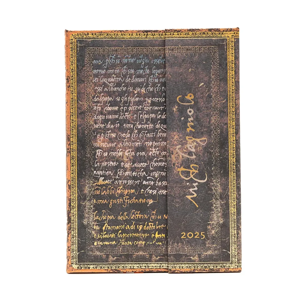 Paperblanks Planner Michelangelo, Midi, Verso, copertă tare, 80 foi, pentru 2025