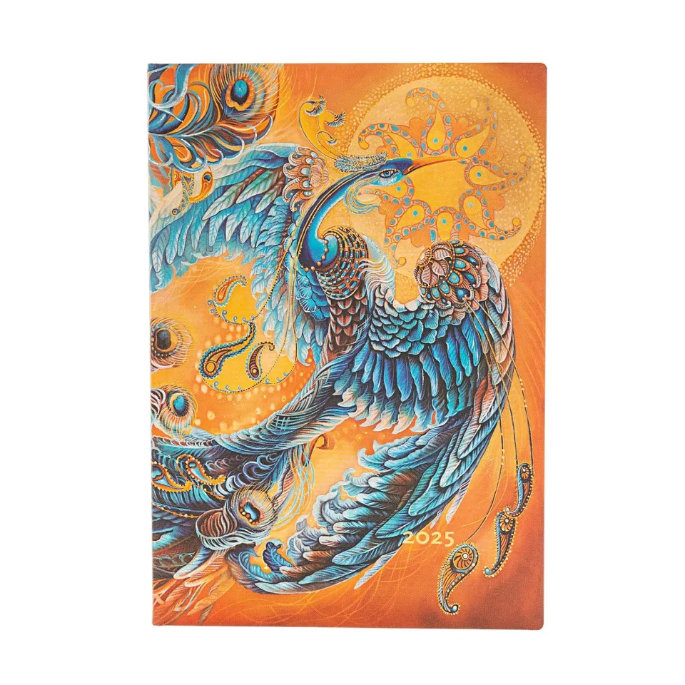 Paperblanks Planner Skybird, Midi, orizontal, copertă moale, 88 file, pentru 2025