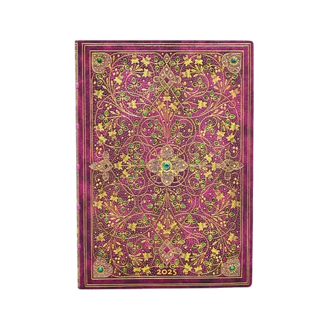 Paperblanks Planner Diamond Jubilee, Midi, orizontal, copertă moale, 88 foi, pentru 2025
