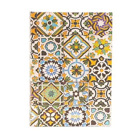 Paperblanks Planner Porto, Midi, 1 zi pe pagină, copertă tare, 208 file, pentru 2025