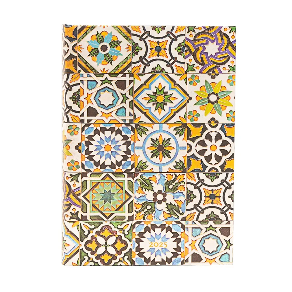 Paperblanks Planner Porto, Midi, 1 zi pe pagină, copertă tare, 208 file, pentru 2025