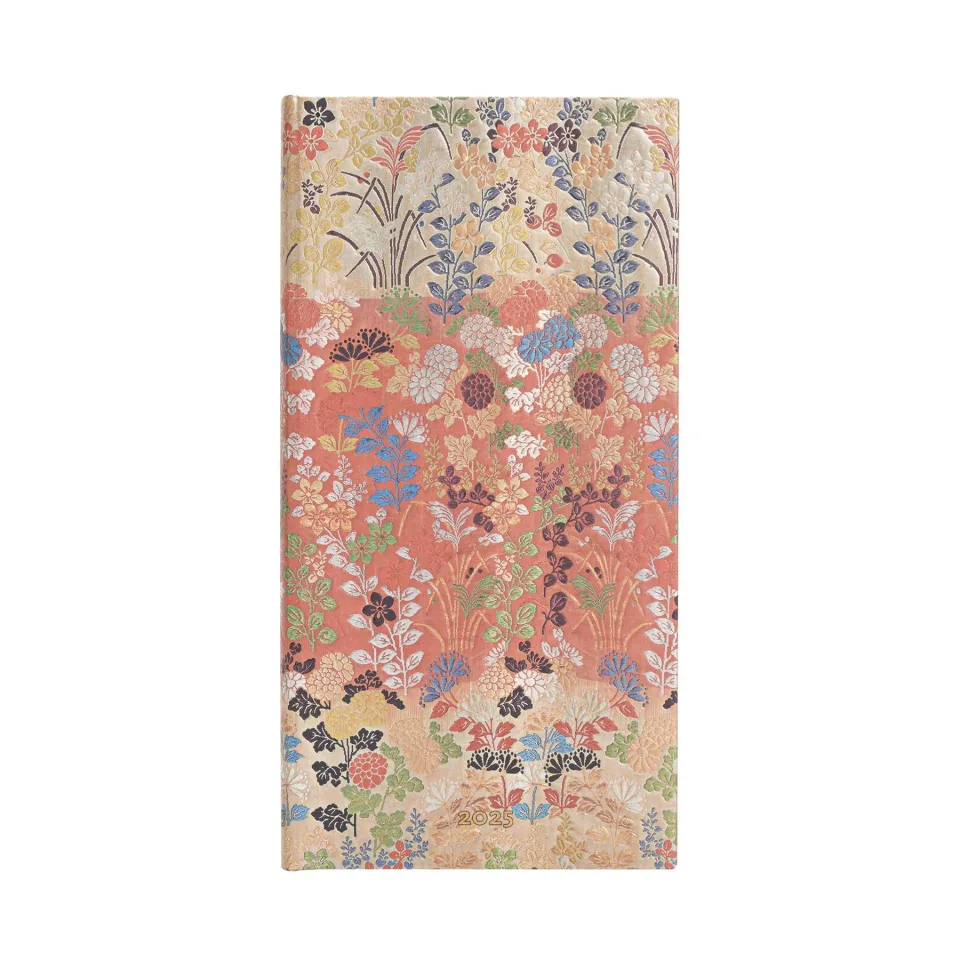 Paperblanks Planner Kara-Ori, Slim, orizontal, copertă tare, 80 foi, pentru 2025