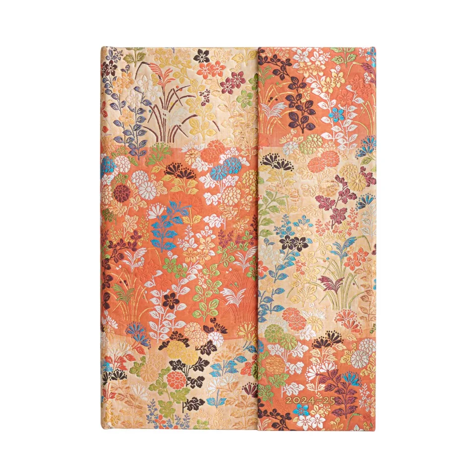 Paperblanks Planner Kara-Ori, Midi, orizontal, copertă tare, 104 file, pentru 2024–2025