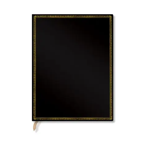 Paperblanks Caiet Black Edition, Ultra, cu linii late, copertă tare, 72 file