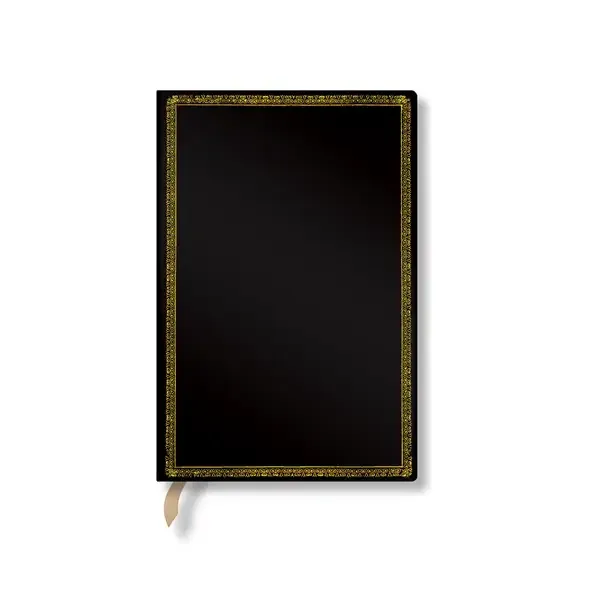 Paperblanks Caiet Black Edition, Mini, cu linii late, copertă tare, 88 file