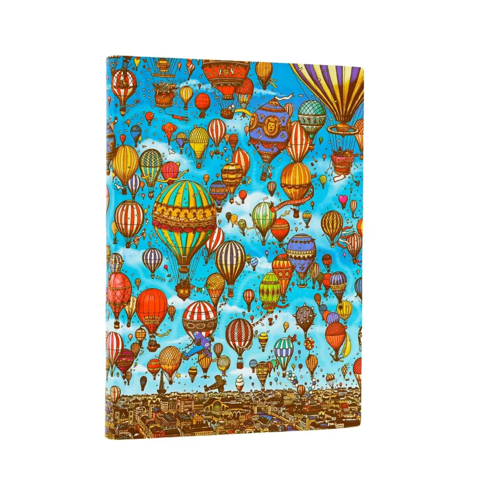 Caiet Paperblanks Balloon Festival, Midi, cu linii, copertă moale, 88 foi
