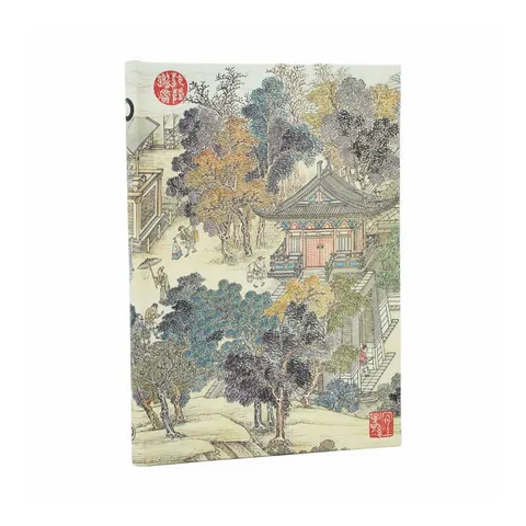 Carnet Paperblanks Golden Age of Prosperity, Midi, linii late, copertă tare, 72 file