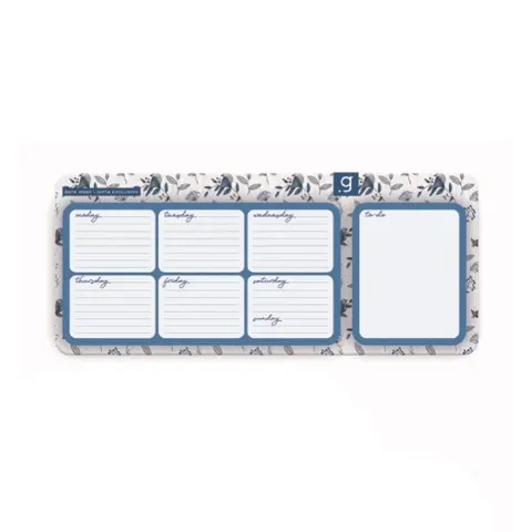 Gipta Planner Data Week, 13 x 30 cm, copertă tare, 57 file