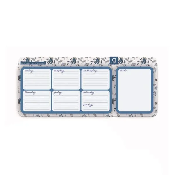 Gipta Planner Data Week, 13 x 30 cm, copertă tare, 57 file
