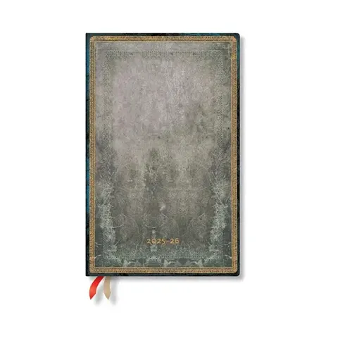 Paperblanks Planner Dove Grey, Maxi, vertical, copertă tare, 104 file, pentru 2025-2026